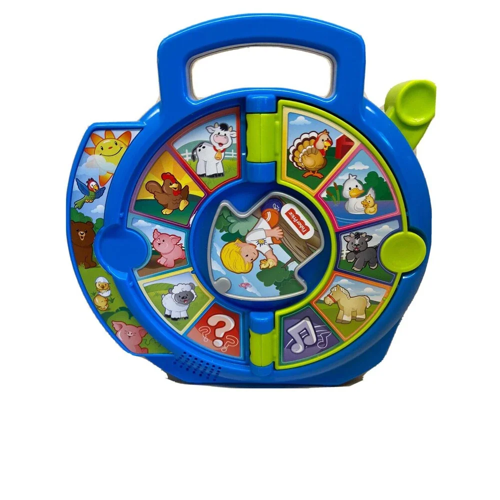 Mattel Fisher Price The Farmer Says See N Say Animals & Sounds 2015 Blue Tested